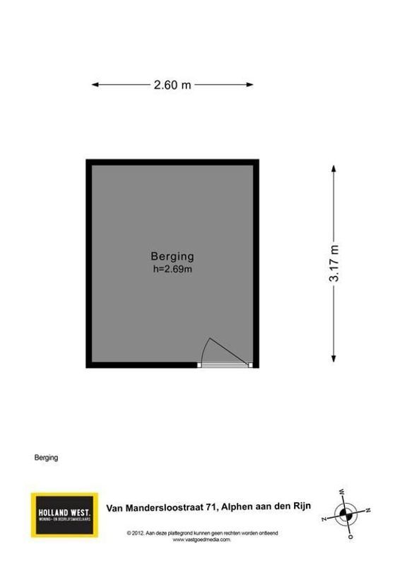 Van Mandersloostraat 71 Floorplan Blur 2