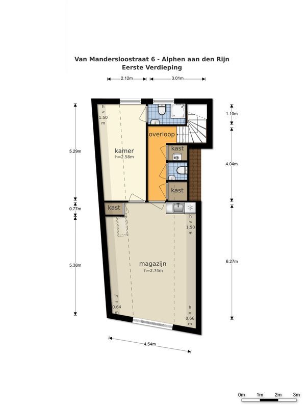 Van Mandersloostraat 6 Floorplan Blur 3