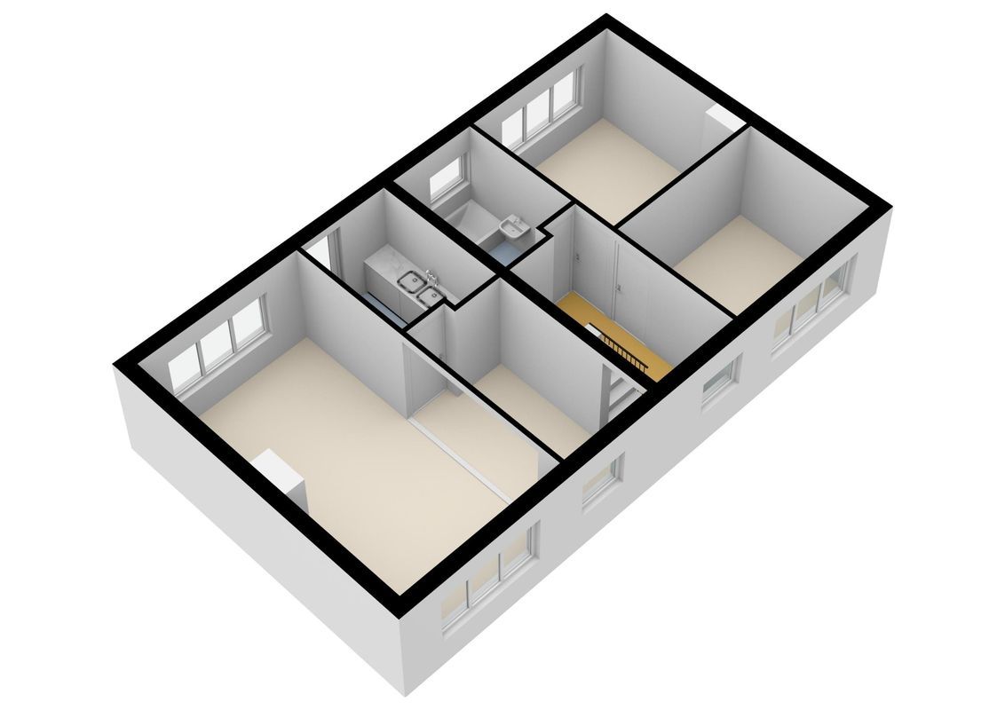 Van Nesstraat 1-A Floorplan Blur 4