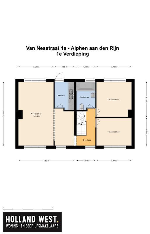 Van Nesstraat 1-A Floorplan Blur 1
