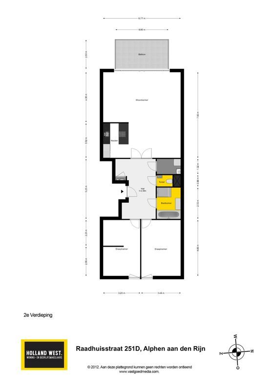 Raadhuisstraat 251-D Floorplan Blur 2