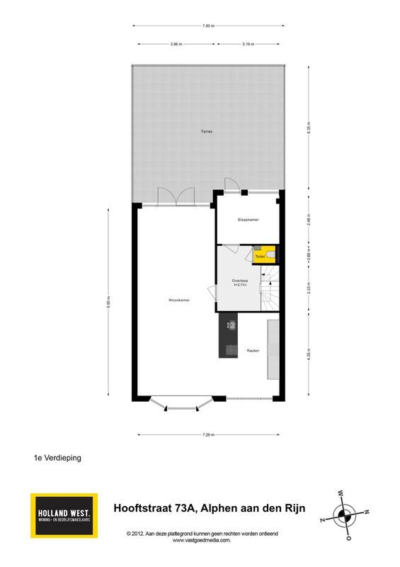Hooftstraat 73-A Floorplan Blur 1