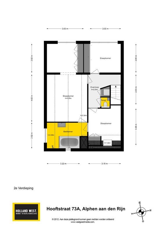 Hooftstraat 73-A Floorplan Blur 2