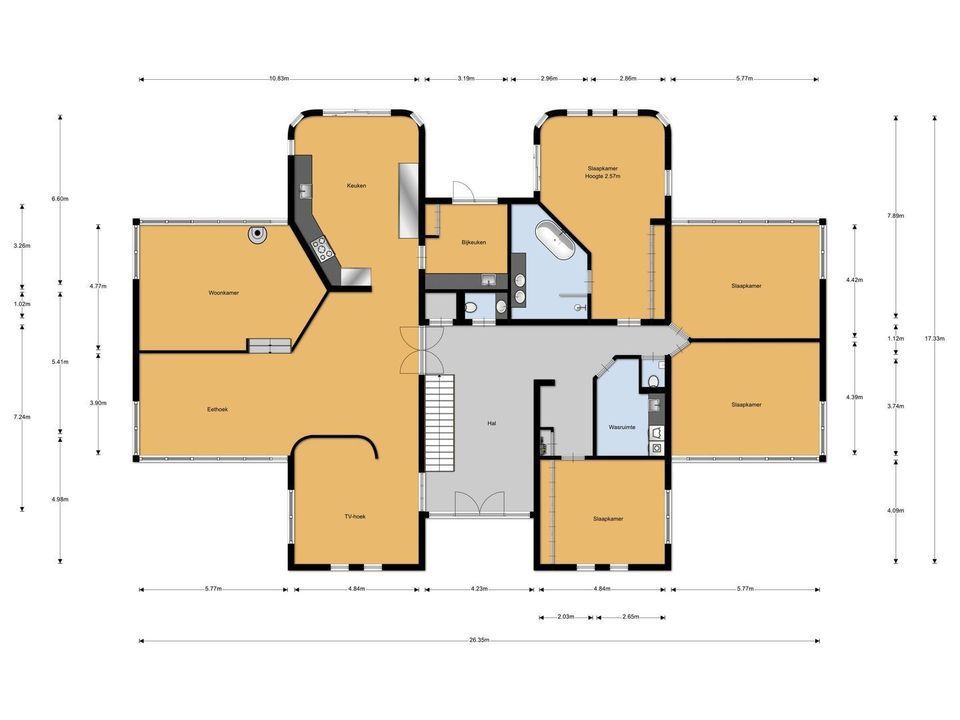 Nieuwe Veenendaalseweg 207, Rhenen plattegrond-