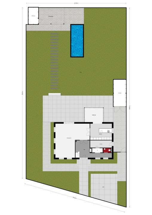 Overschiese Kleiweg 715, Rotterdam plattegrond-