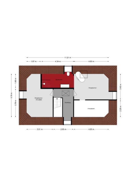 Overschiese Kleiweg 715, Rotterdam plattegrond-