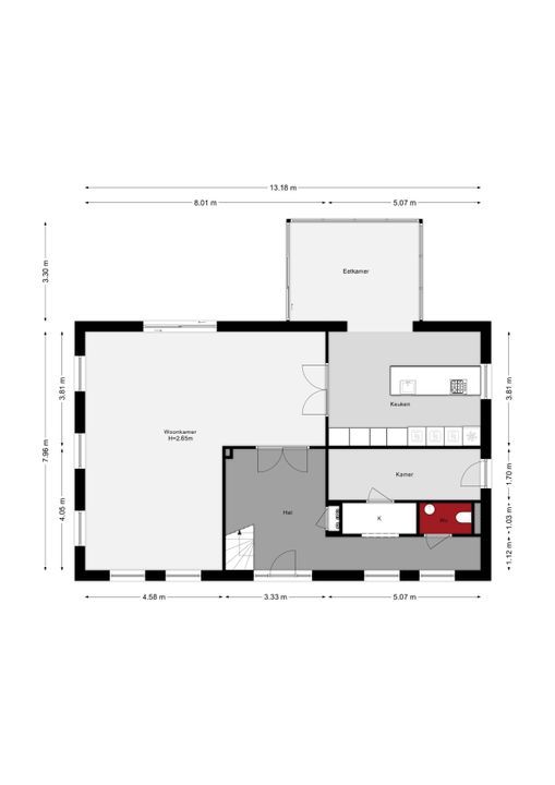 Overschiese Kleiweg 715, Rotterdam plattegrond-