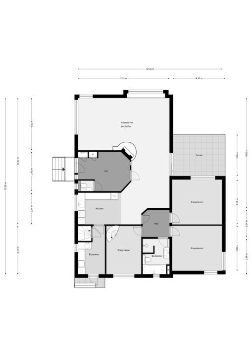 's-Gravenweg 163, Capelle aan den IJssel plattegrond-