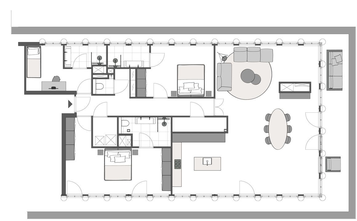 Westerlaan 5 House at the Park Penthouse 5, Rottedam plattegrond-