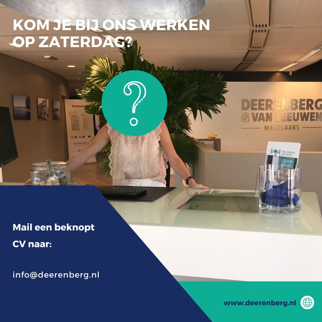 Kom je bij ons werken op zaterdag?