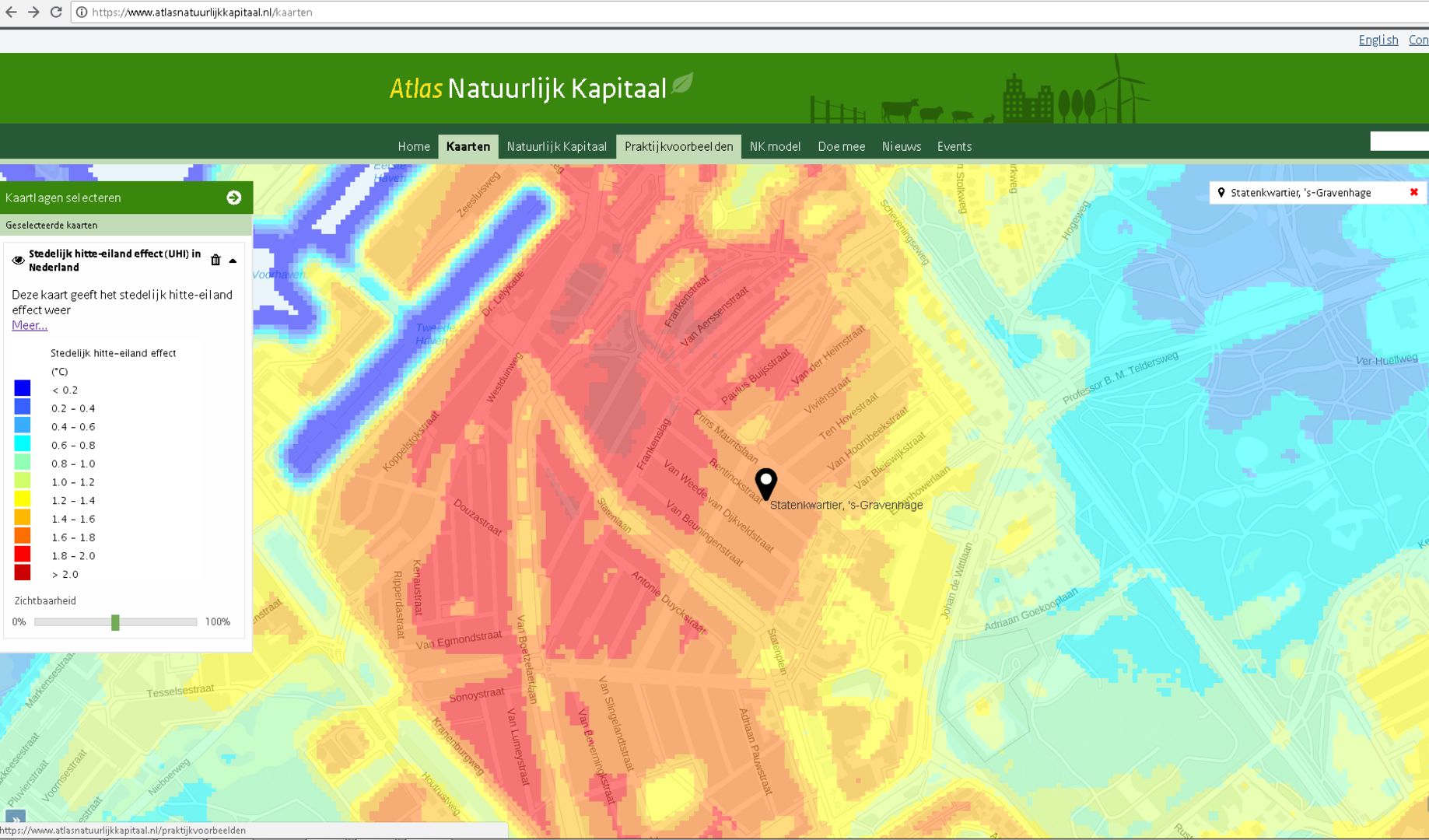 Het verkoelende effect van groen image