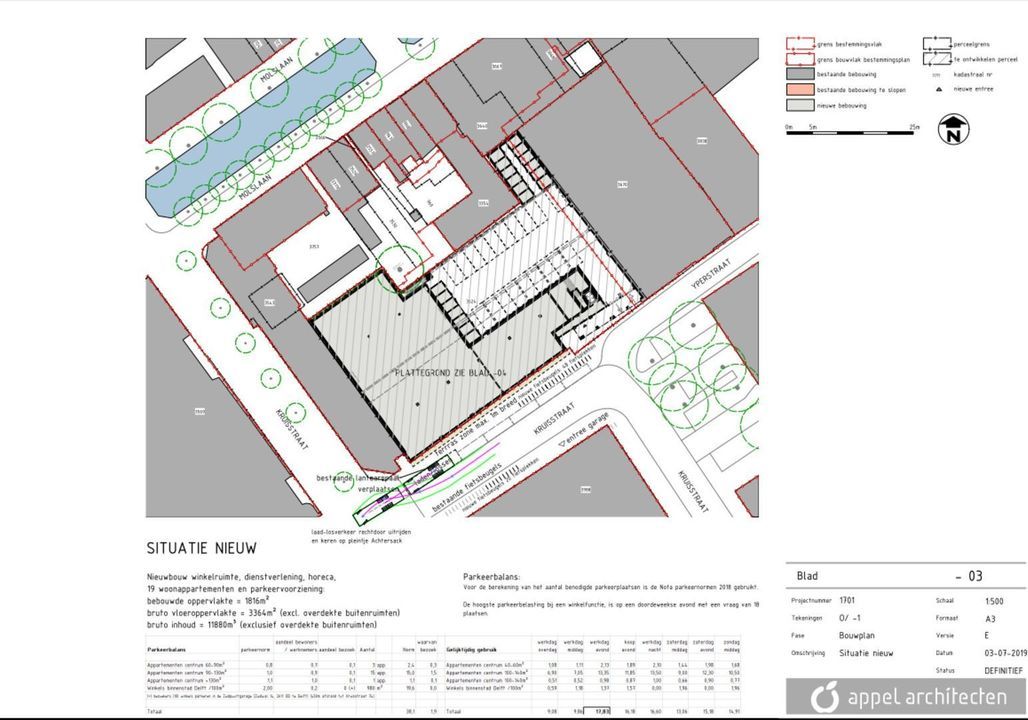 Kruisstraat, Delft plattegrond-5