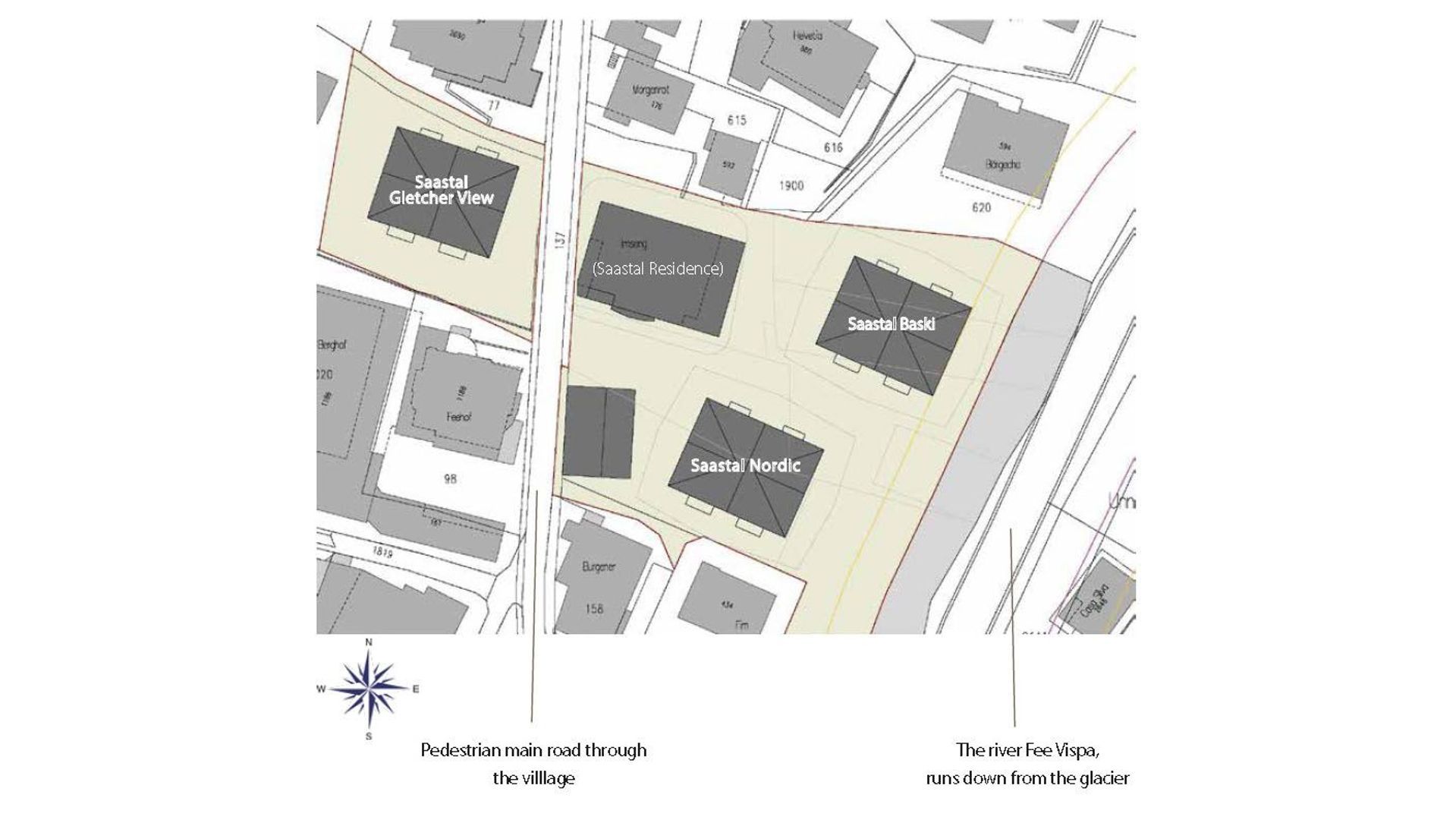 Appartement, 3 slaapkamers: direct aan de piste!, Saas-Fee plattegrond-4