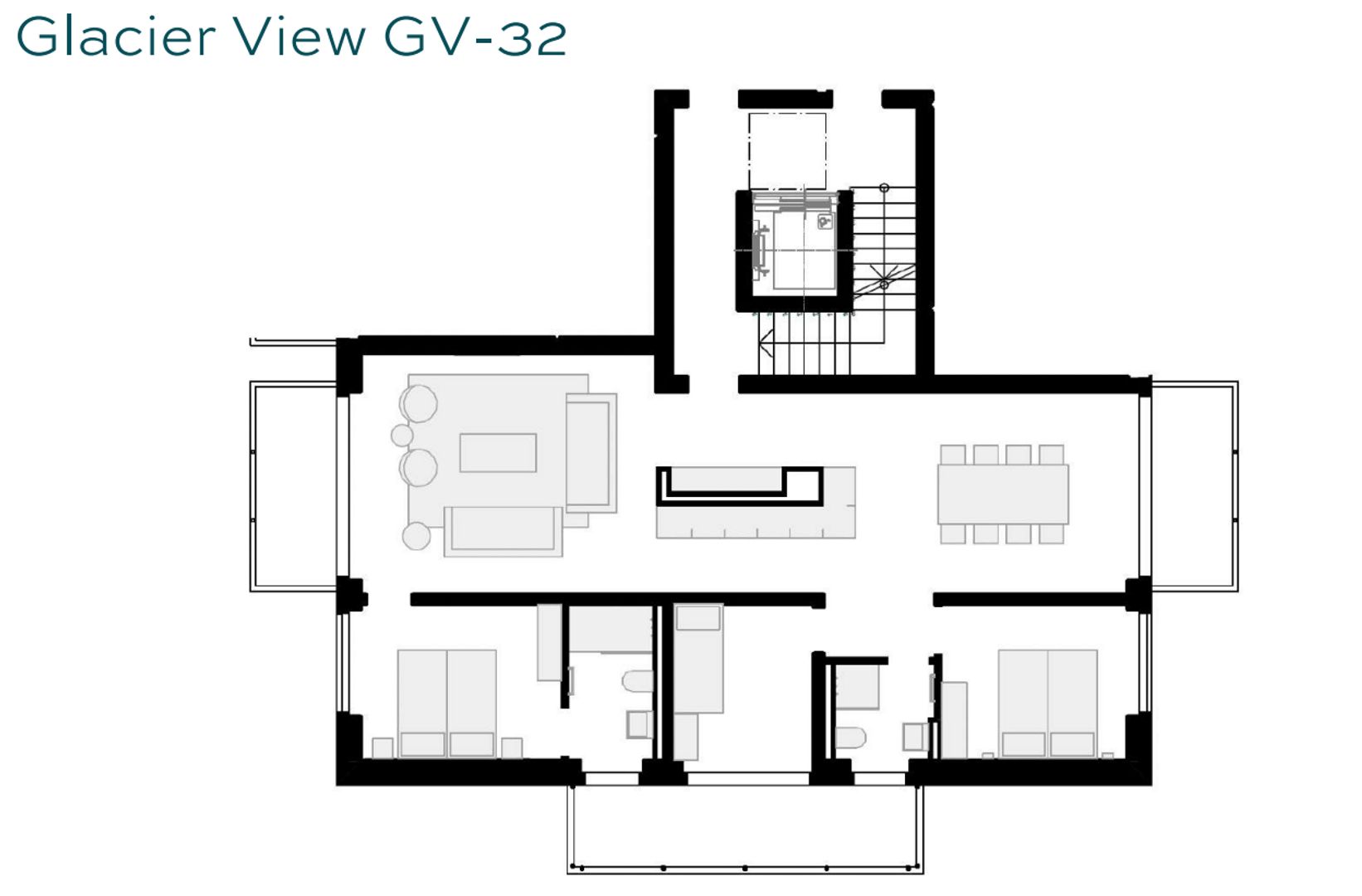 Appartement, 3 slaapkamers: direct aan de piste!, Saas-Fee plattegrond-0