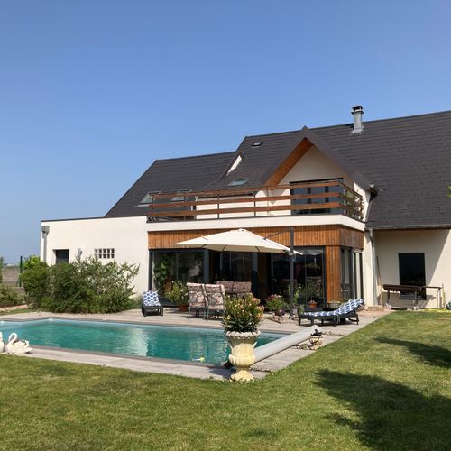 Recently built villa in Alsace, Oberhergheim (Colmar) foto-1