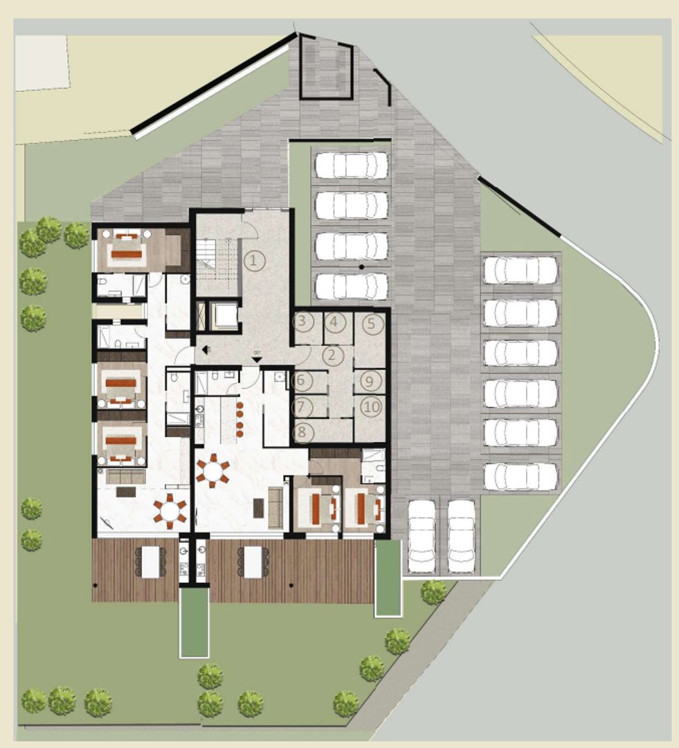 Novigrad, Istrië, Luxe nieuwbouw appartementen plattegrond-3