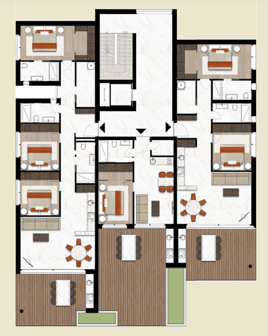 Novigrad, Istrië, Luxe nieuwbouw appartementen plattegrond-4