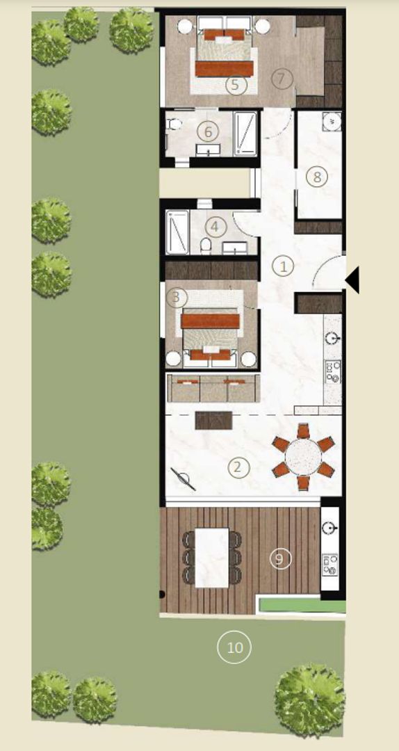 Novigrad, Istrië, Luxe nieuwbouw appartementen plattegrond-0