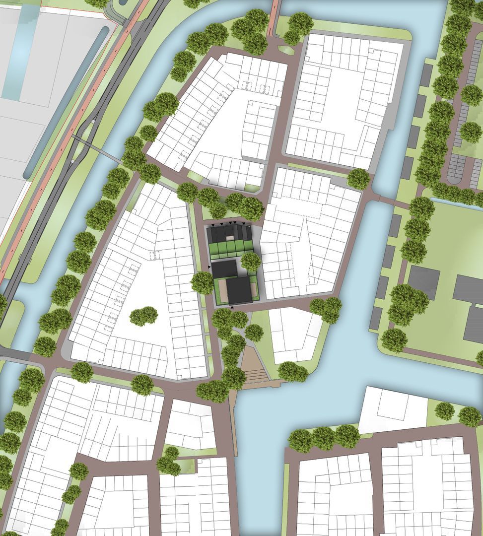 Baken in Middelsee, Leeuwarden plattegrond-2