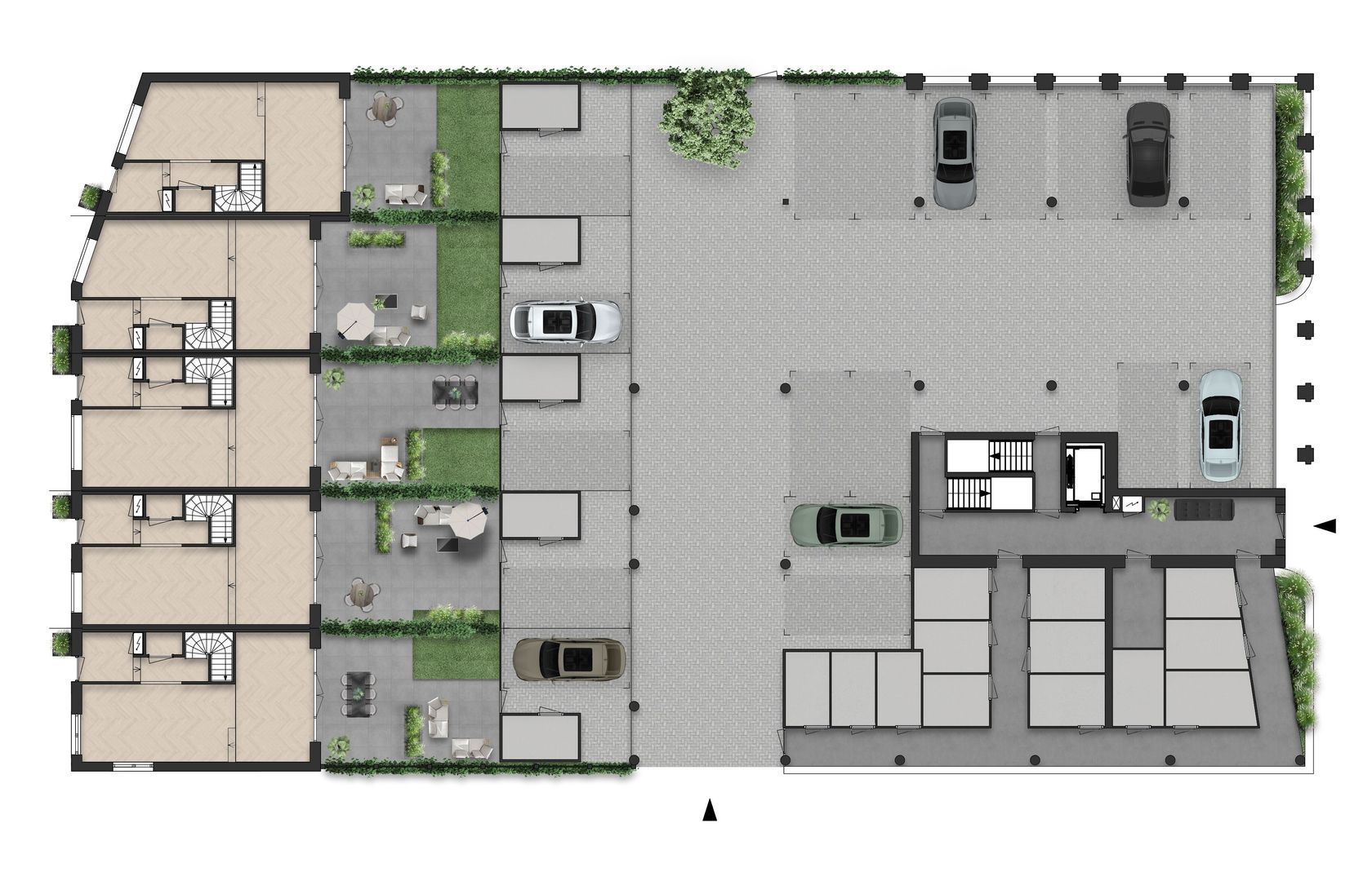 Baken in Middelsee, Leeuwarden plattegrond-1
