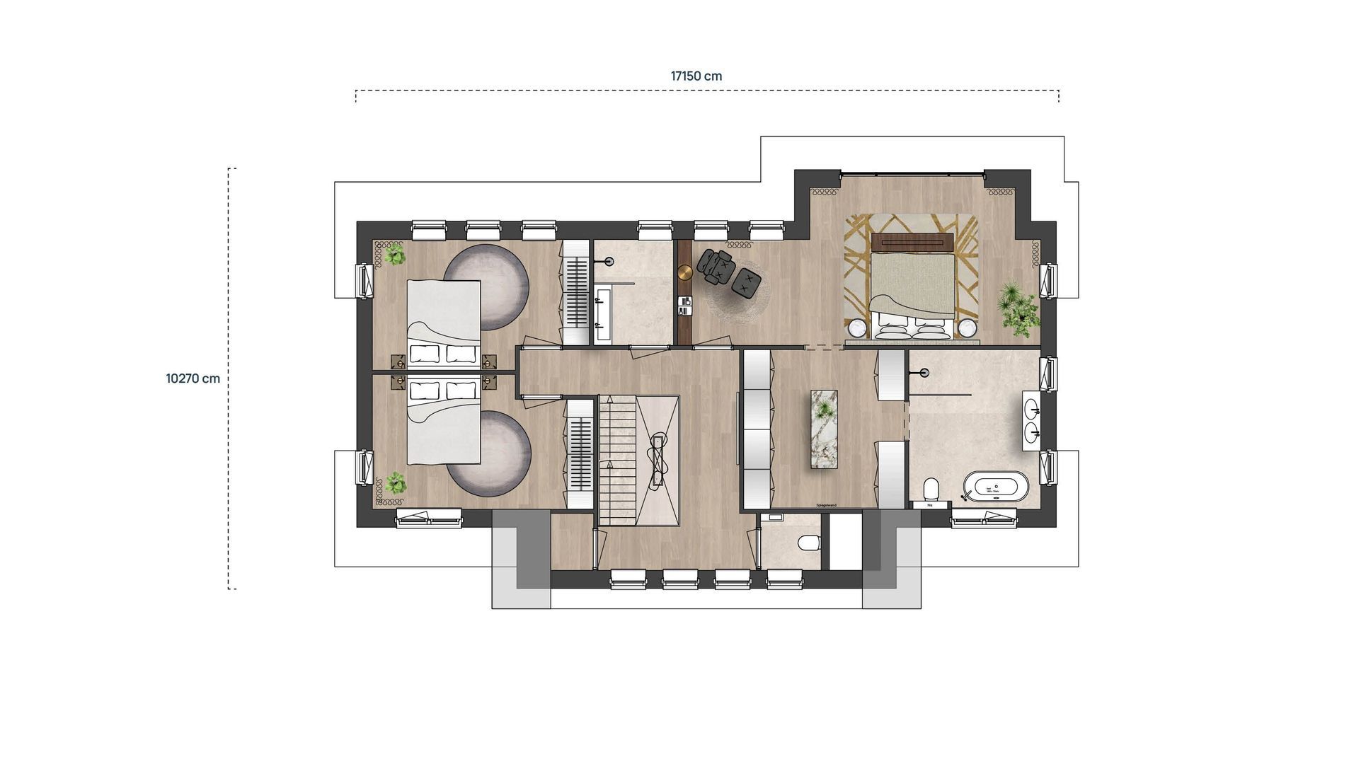 Ganzeneiland - villa 5, Oegstgeest plattegrond-2