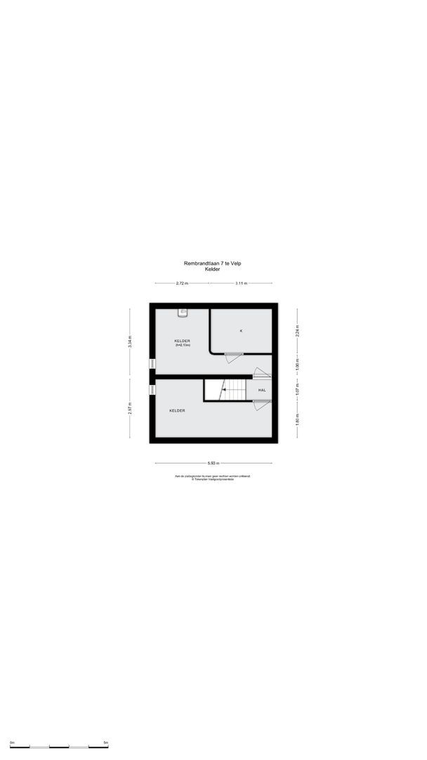 Rembrandtlaan 7, Velp plattegrond-0