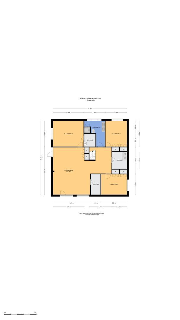 Warnsbornlaan 4, Arnhem plattegrond-1