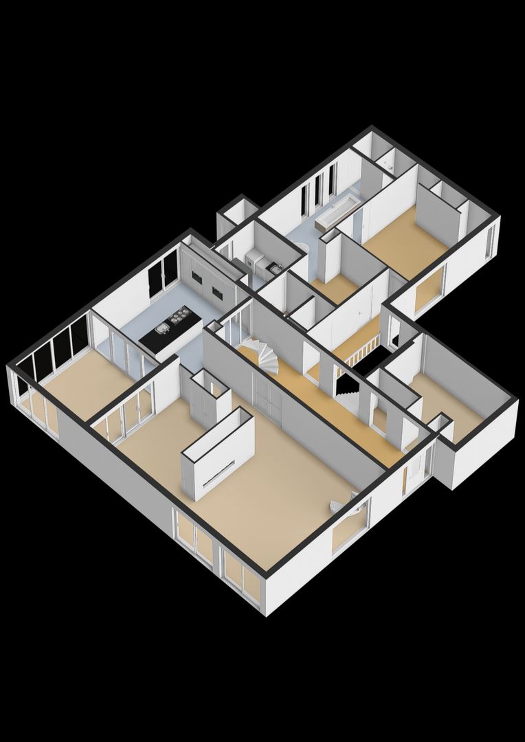 Kurt Schwittersstraat 23, Drachten plattegrond-1