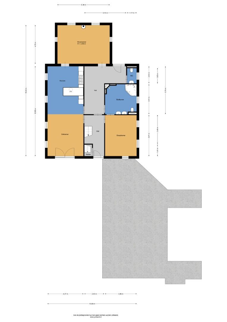 de Dôlle 16 A, De Trieme plattegrond-5