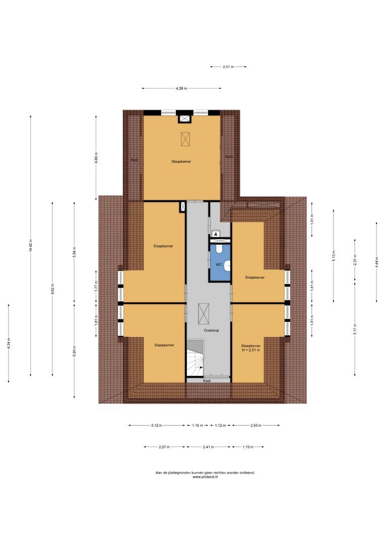 de Dôlle 16 A, De Trieme plattegrond-1