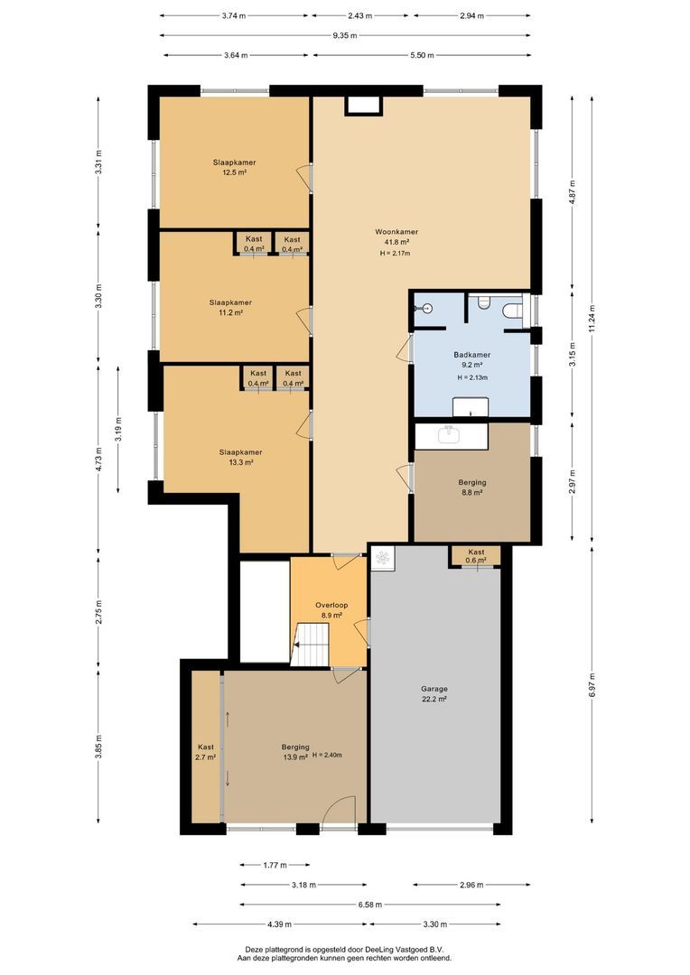 Slinge 44, Drachten plattegrond-8