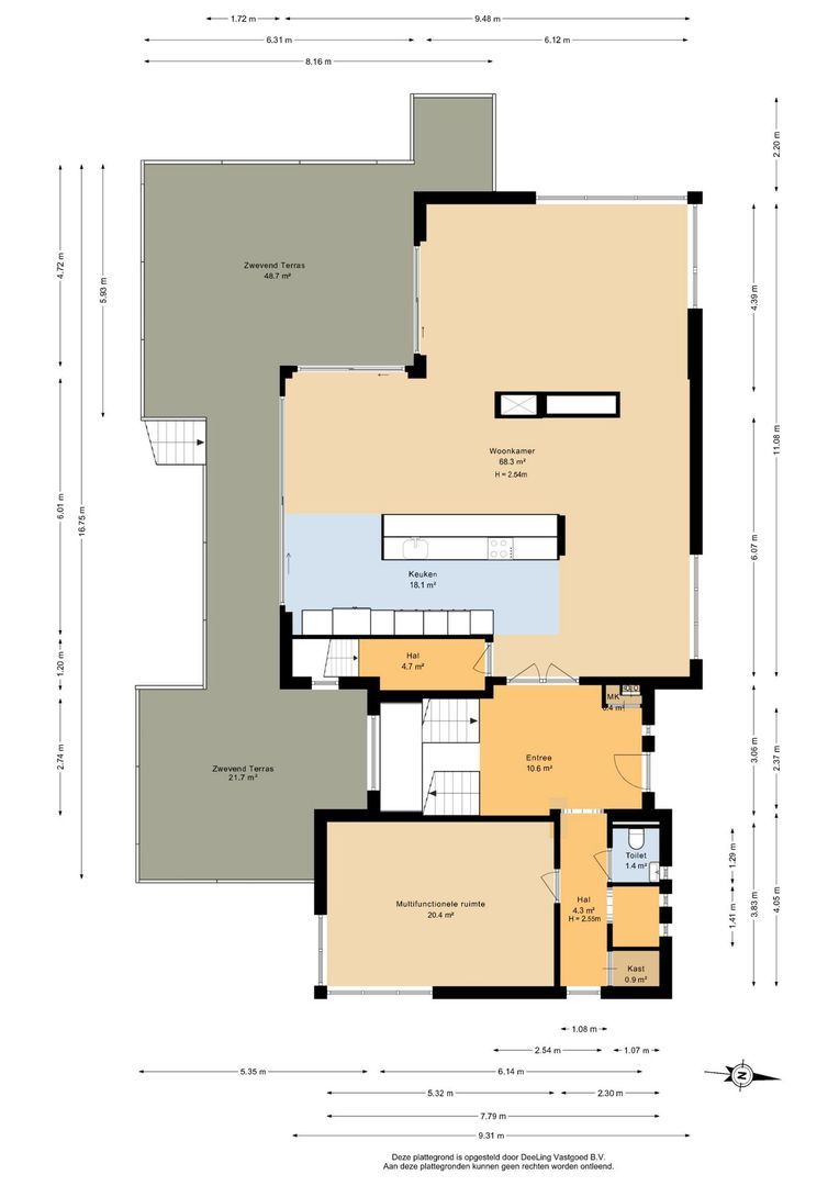 Slinge 44, Drachten plattegrond-0