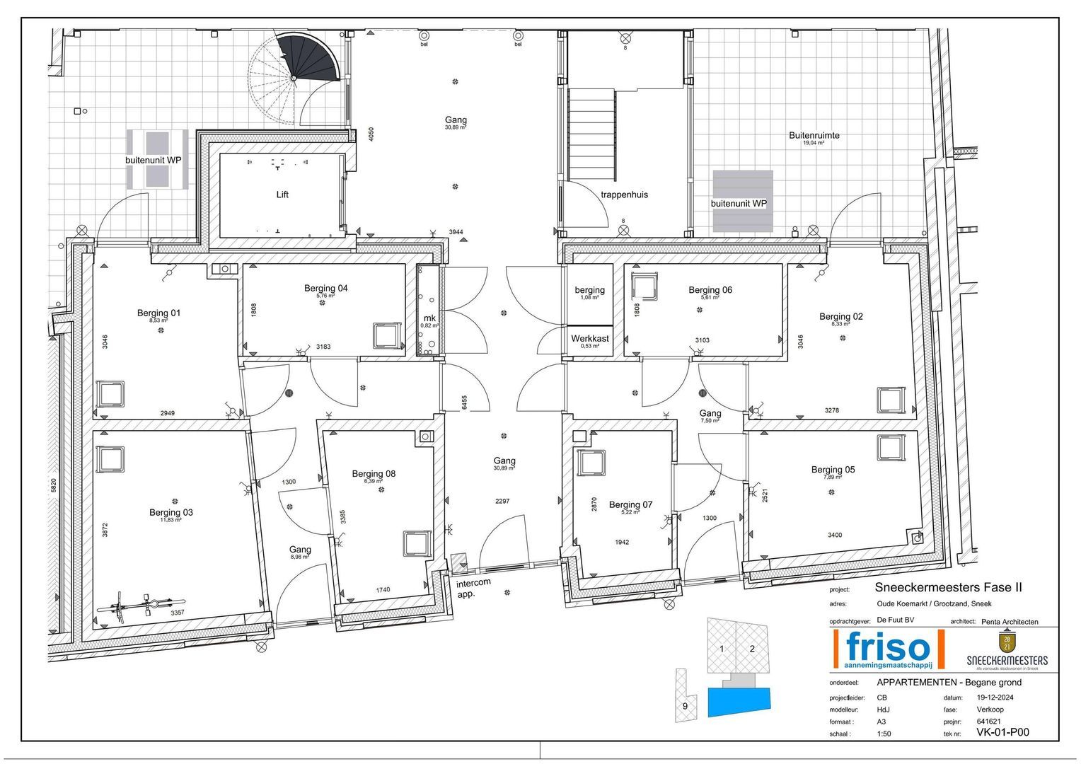 Oude Koemarkt 40 101, Sneek plattegrond-2