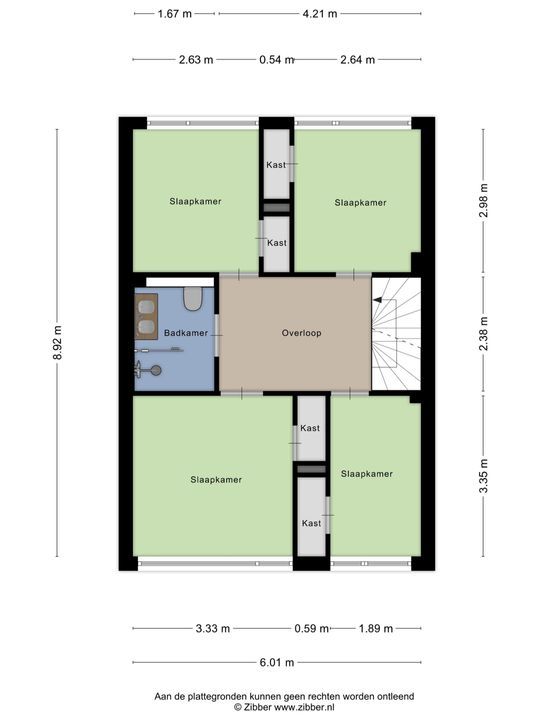 Albert van Huffelstraat, Breda plattegrond-16