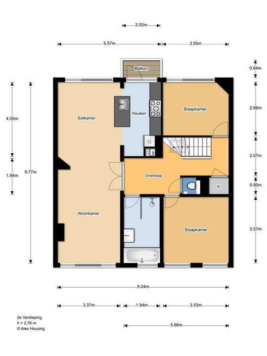 Koningin Wilhelminalaan 159, Voorburg plattegrond-30