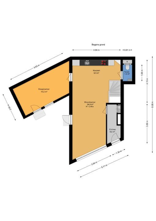 Hendrik Zwaardecroonstraat 116 B, Den Haag plattegrond-22