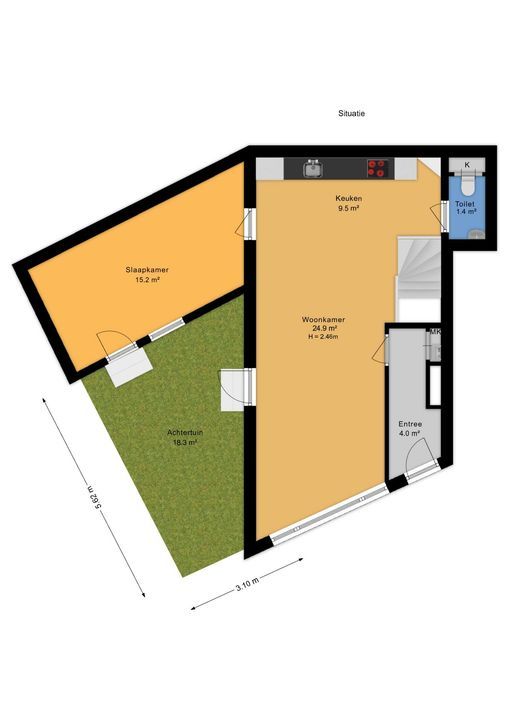 Hendrik Zwaardecroonstraat 116 B, Den Haag plattegrond-22