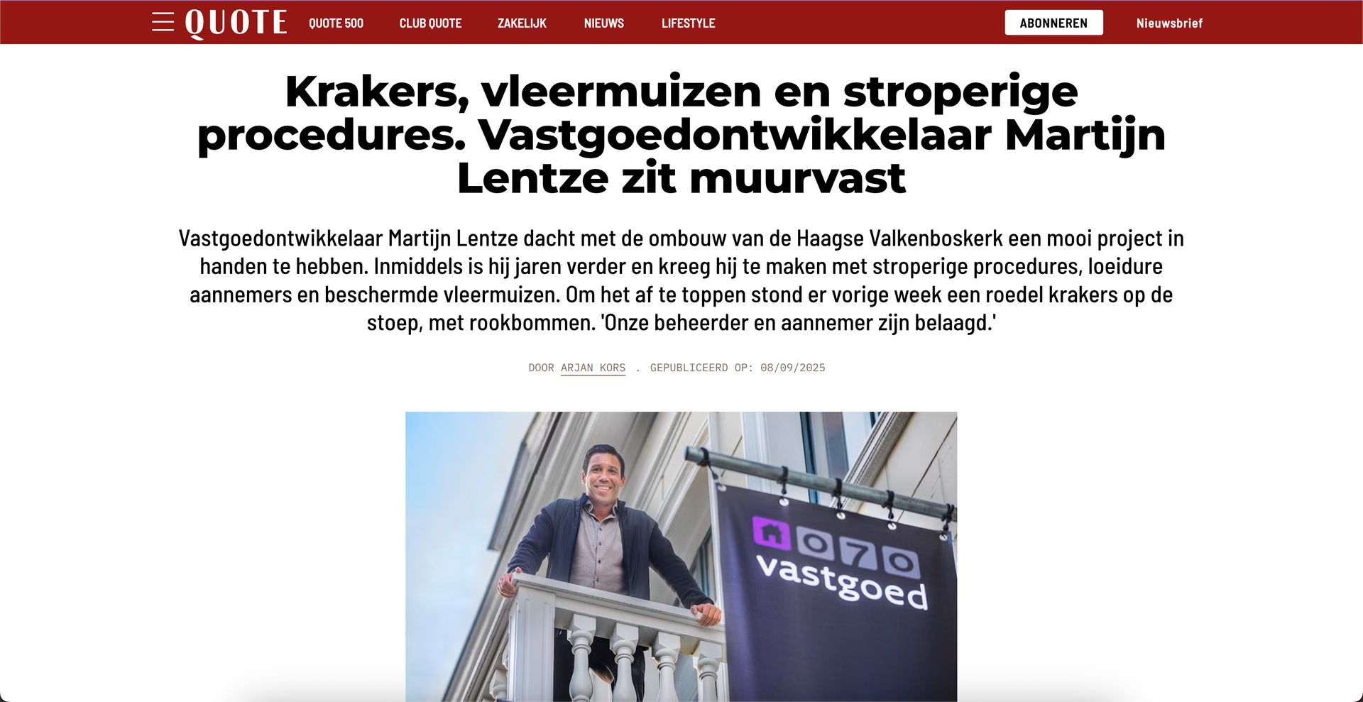 Krakers, vleermuizen en stroperige procedures. | Quote, september 2025