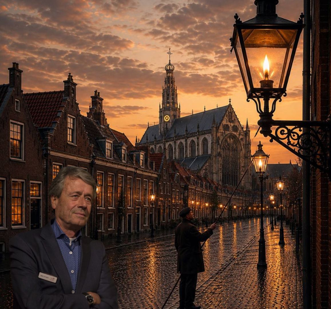 Toen de laatste gaslantaarn van Haarlem doofde