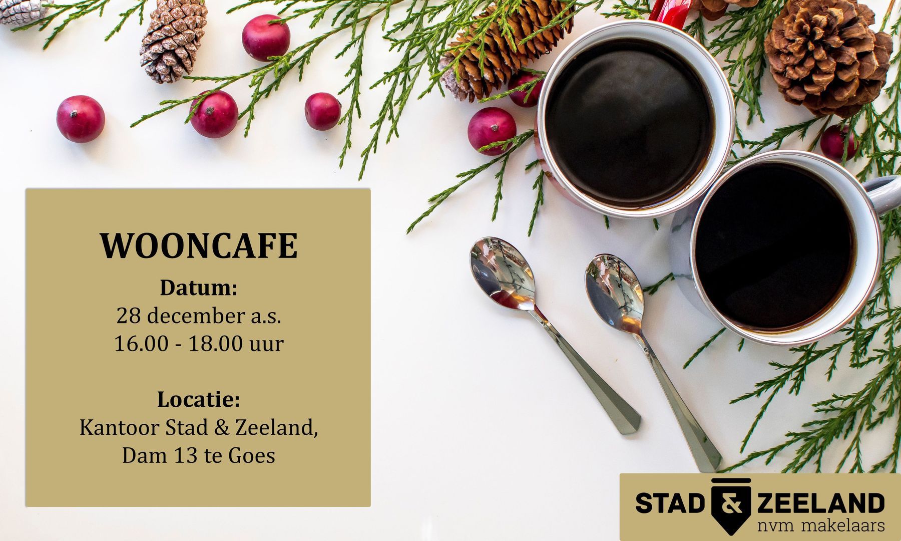 WOONCAFÉ | Woensdag 28 december a.s.