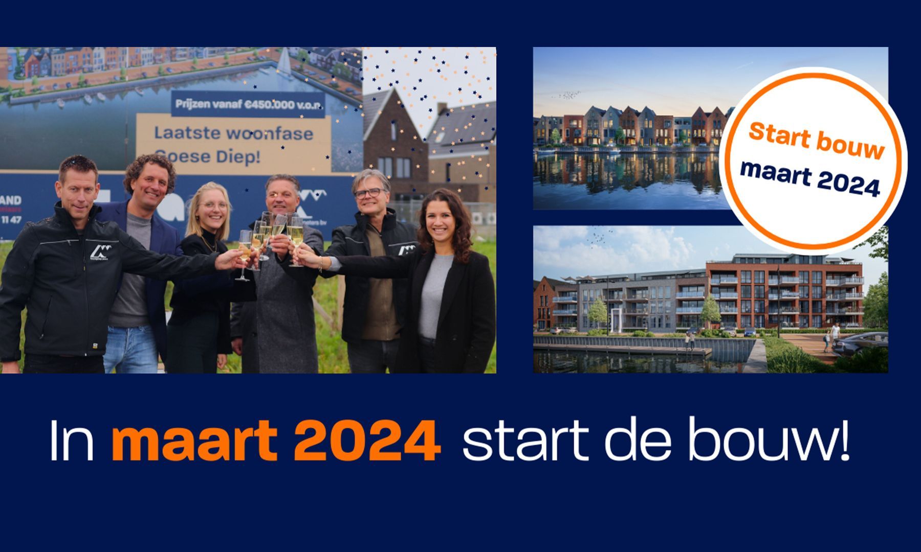 De bouw van de laatste fase Bellevue Goese Diep gaat starten!
