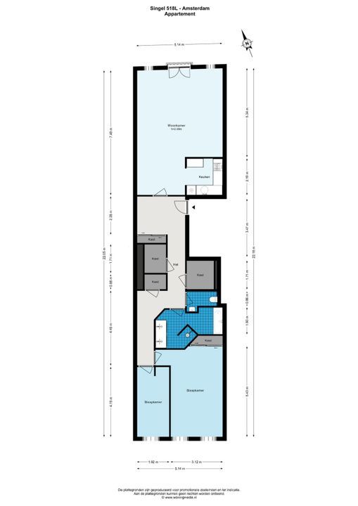 Singel 518 l, Amsterdam plattegrond-27