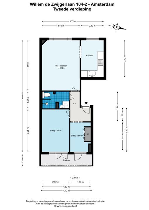 Willem de Zwijgerlaan 104 2, Amsterdam plattegrond-13