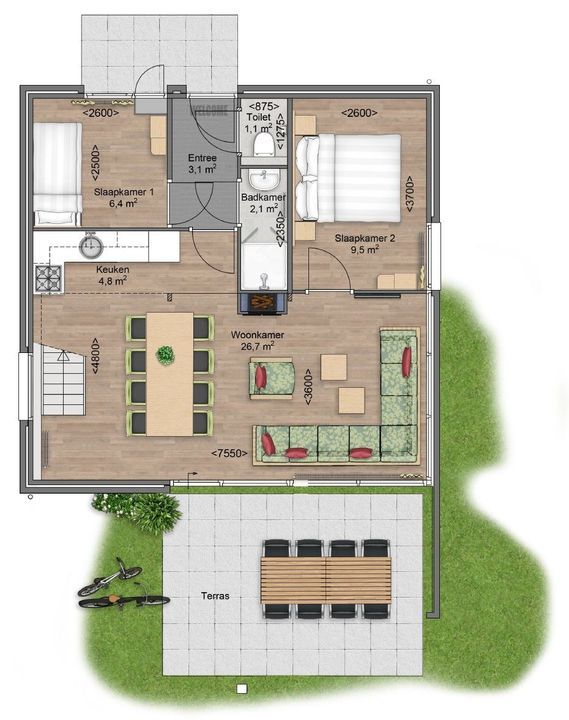 Peelheideweg 25 T 758, America plattegrond-14