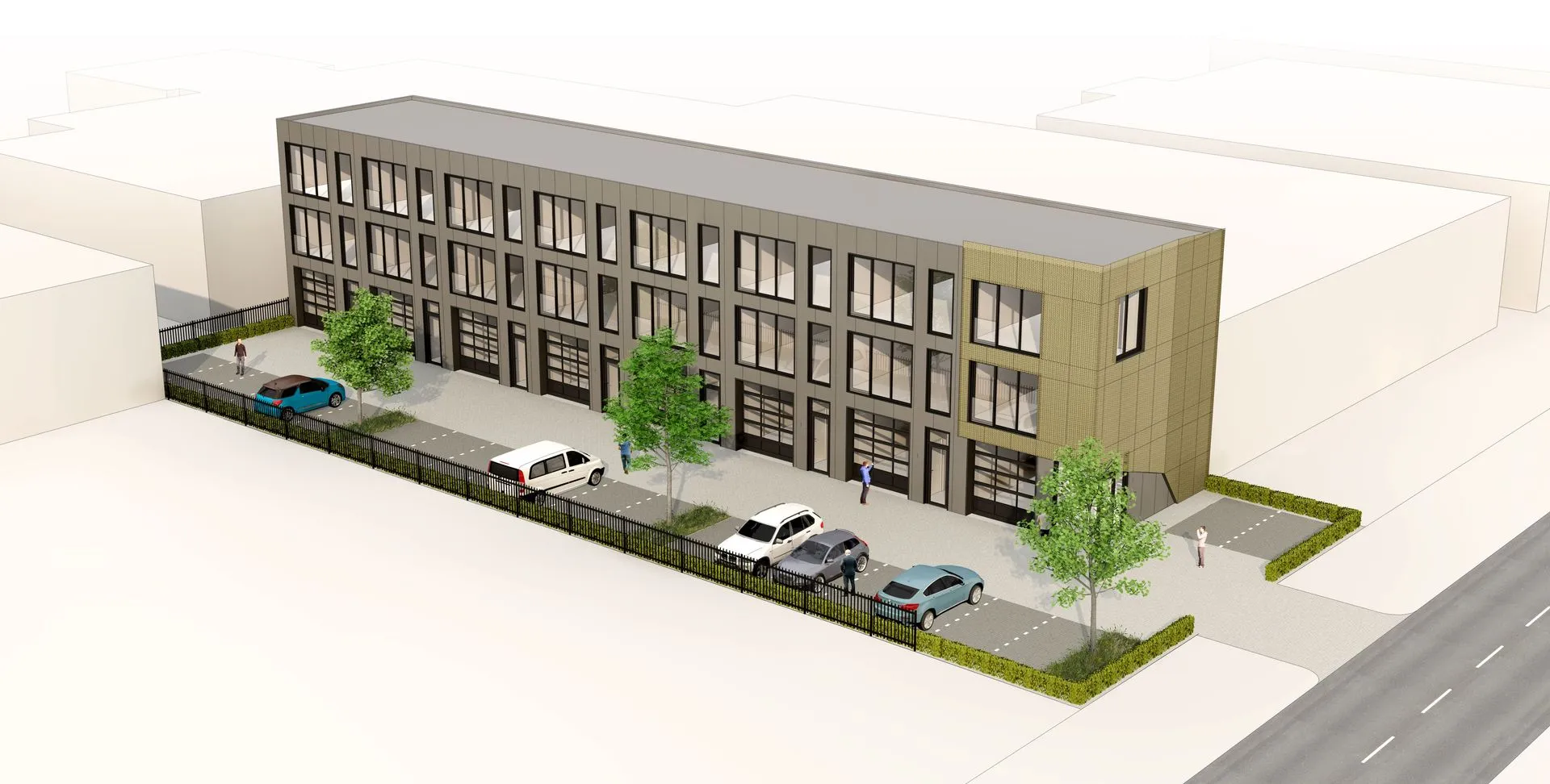 Nieuwbouw bedrijfsunits aan de Graftermeerstraat A t/m H te Hoofddorp