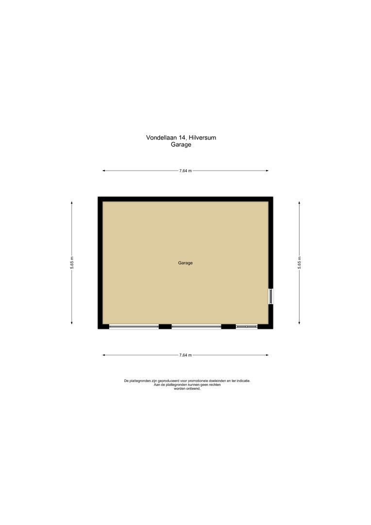 Vondellaan 14, Hilversum plattegrond-4