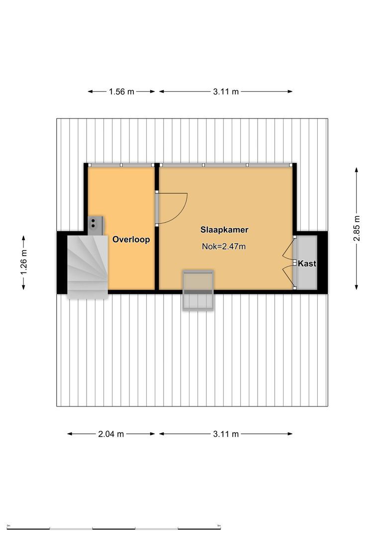 Tets van Goudriaanstraat 11, Naarden plattegrond-2