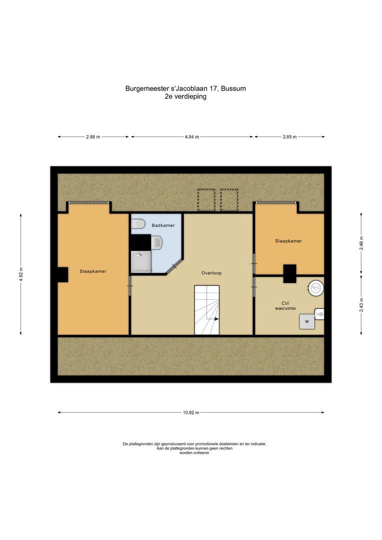 Burgemeester s'Jacoblaan 17, Bussum plattegrond-2