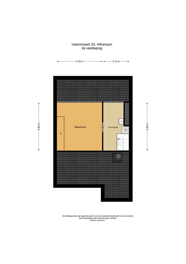 Varenmeent 33, Hilversum plattegrond-2