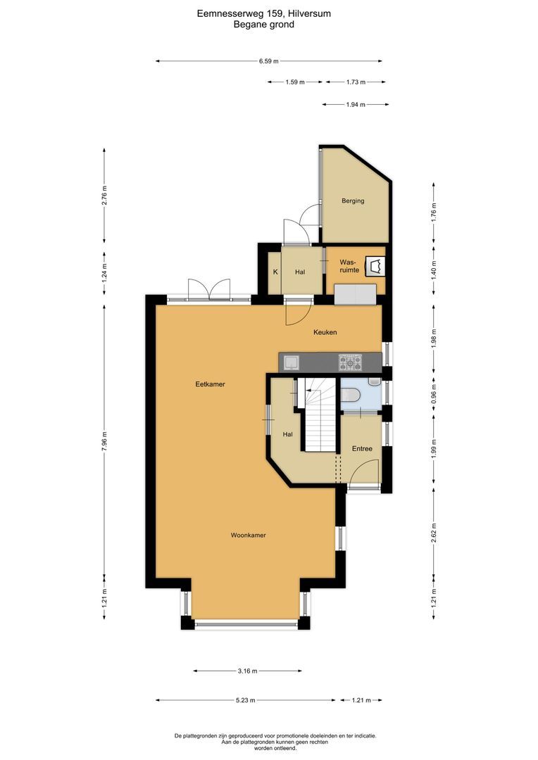 Eemnesserweg 159, Hilversum plattegrond-0